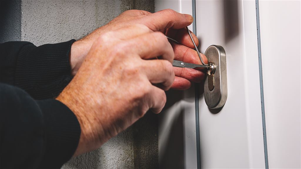 Professional Locksmith at Work